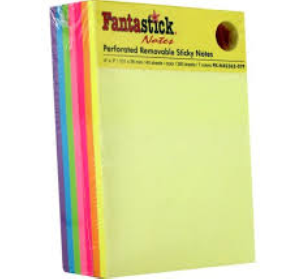 Fantastick Stick Notes 3x4" 7col Flour FK-N42362-07F